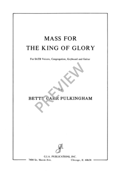 Mass for the King of Glory