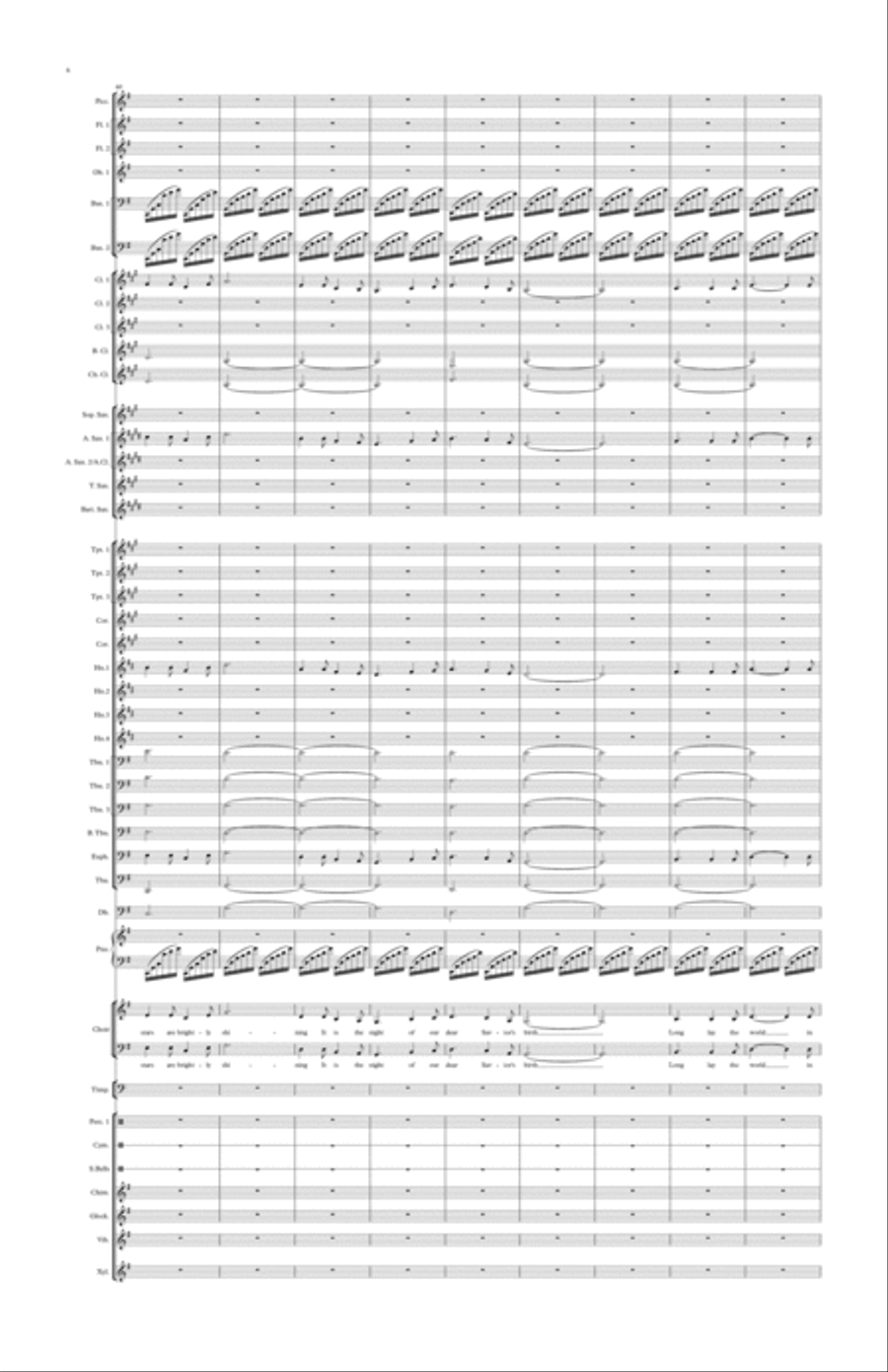 A Winds Christmas Spirit & Sing Along Concert Band scores gallery preview page 6