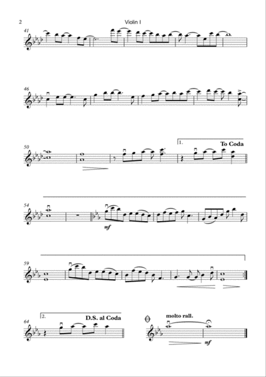 Promise Me String Quartet scores gallery preview page 4