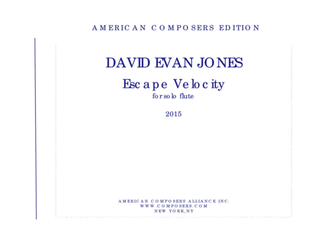 Book cover for [Jones] Escape Velocity