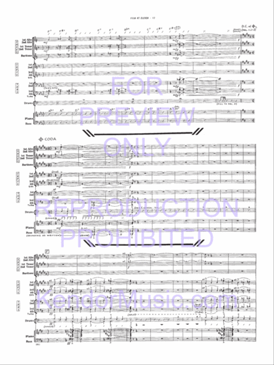 Film At Eleven Film At Eleven Jazz Ensemble scores gallery preview page 13
