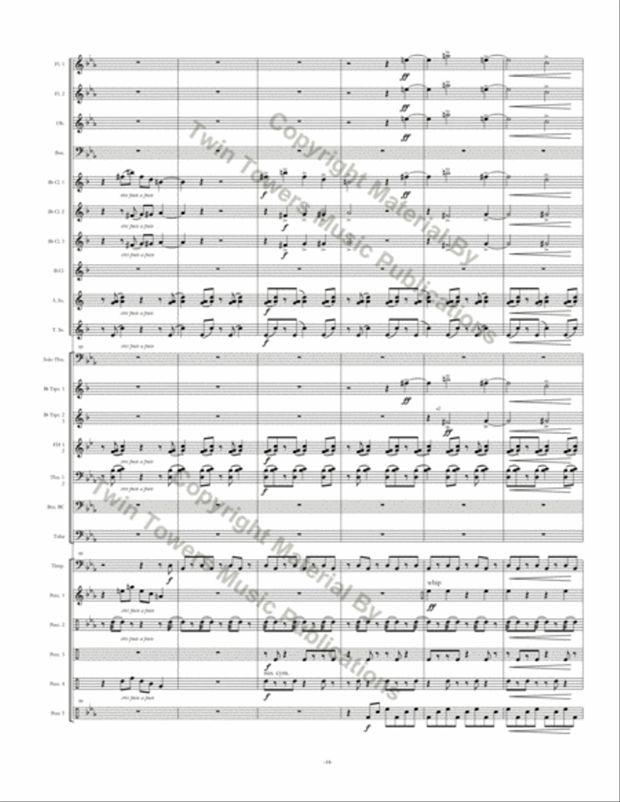 Seminar Concert Band scores gallery preview page 16