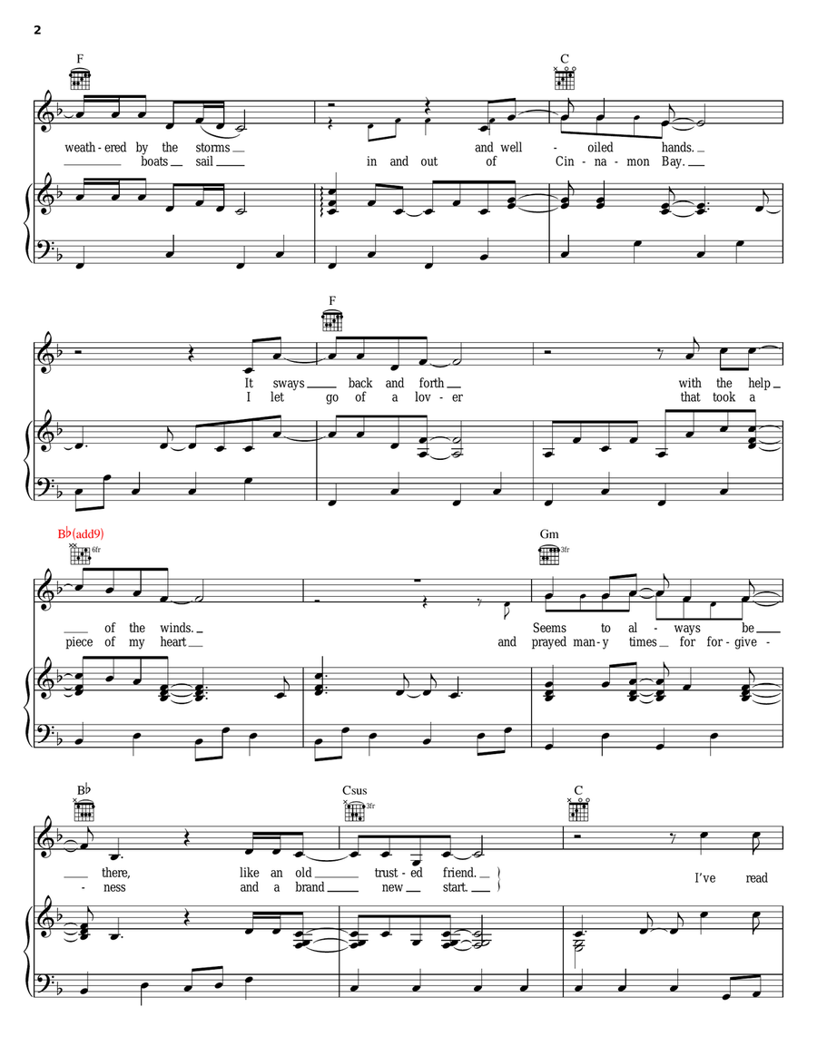 Old Blue Chair Guitar scores gallery preview page 2