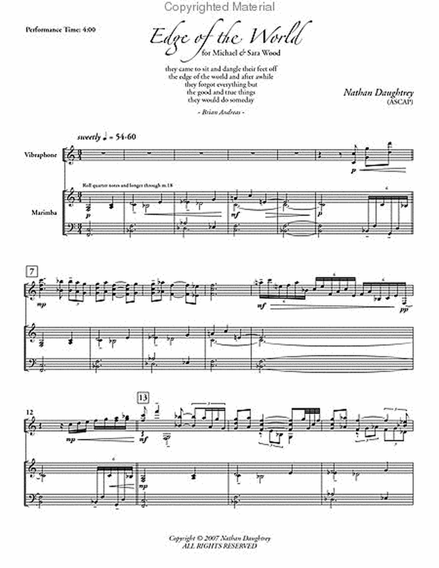 Edge of the World (score & parts) image number null