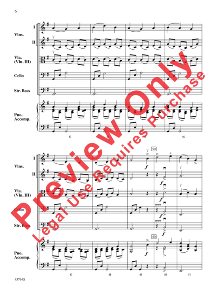 Scottish Folk Song String Orchestra scores gallery preview page 7