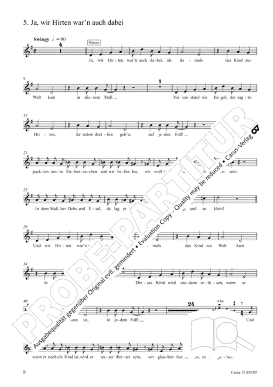 Die Weihnachtskiste. Ein Musical zur Weihnachtszeit Children's Choir scores gallery preview page 9