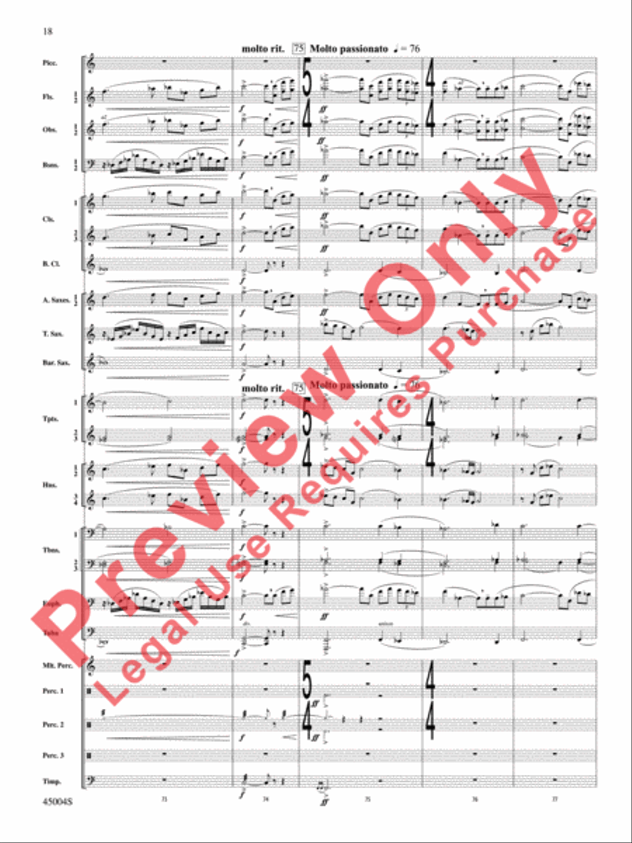 Red Rock Mountain Concert Band scores gallery preview page 19