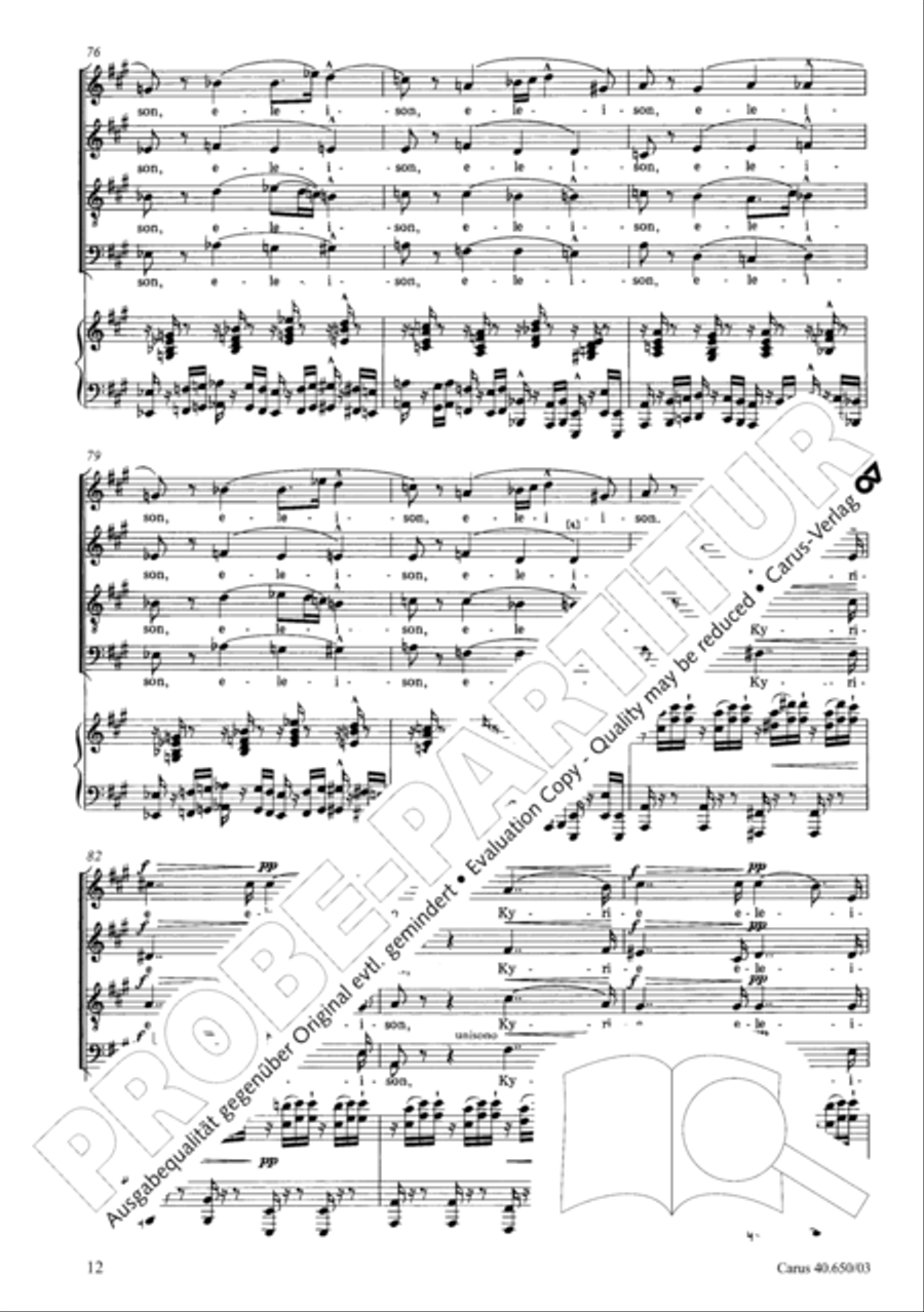 Petite Messe solennelle 4-Part scores gallery preview page 15
