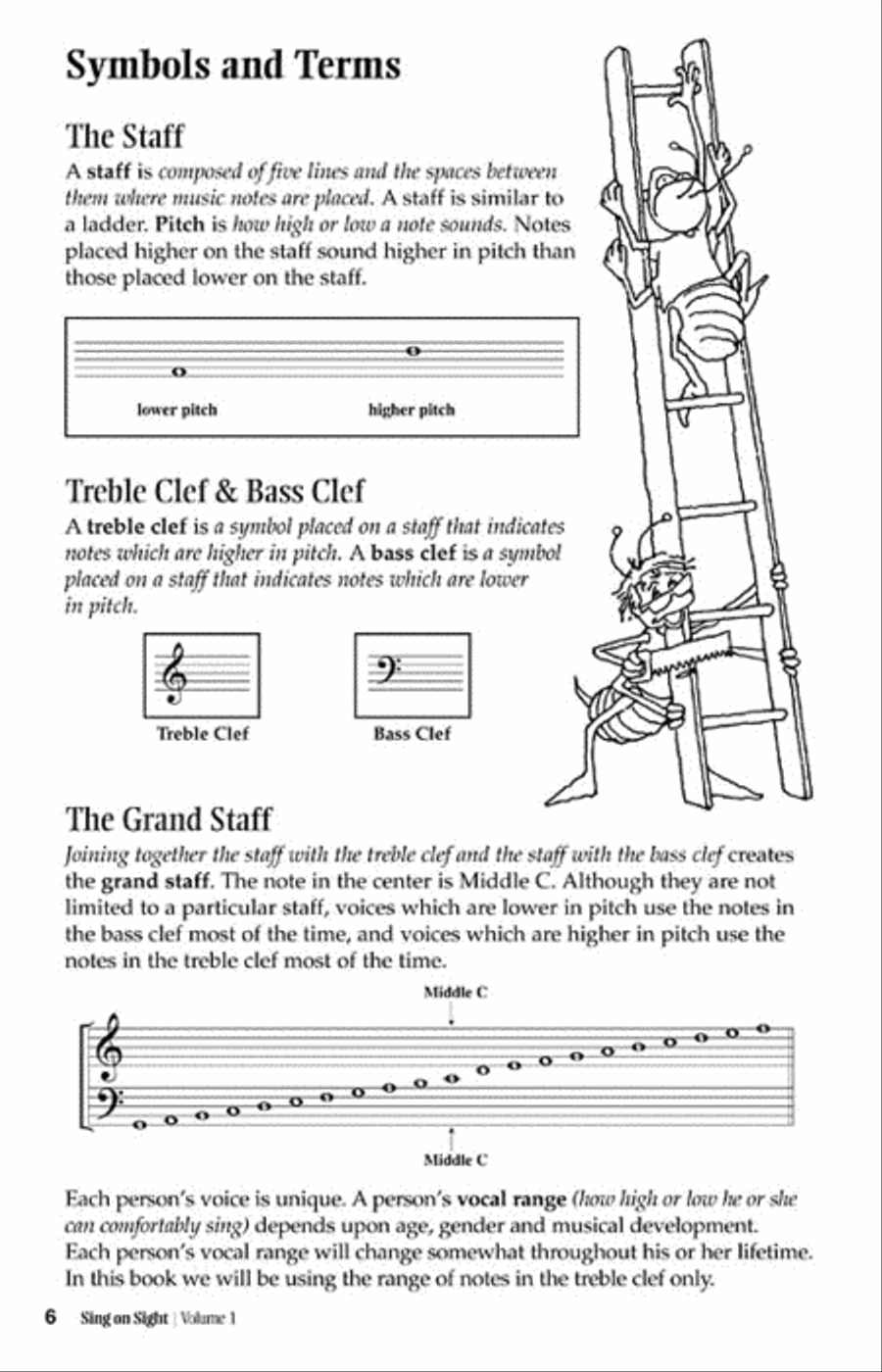 Sing on Sight – A Practical Choral Sight-Singing Course Unison Choir scores gallery preview page 2