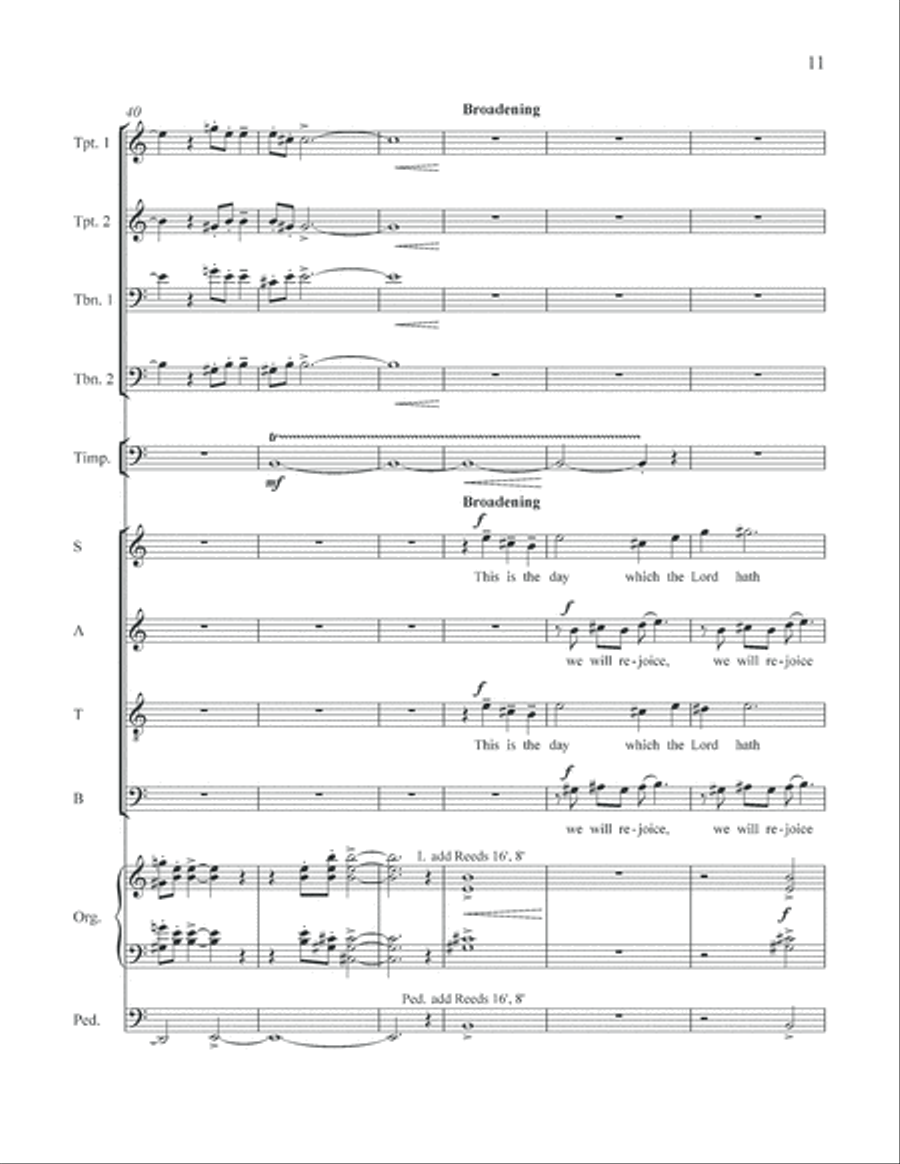 An Easter Introit (Full Score) Choir scores gallery preview page 12