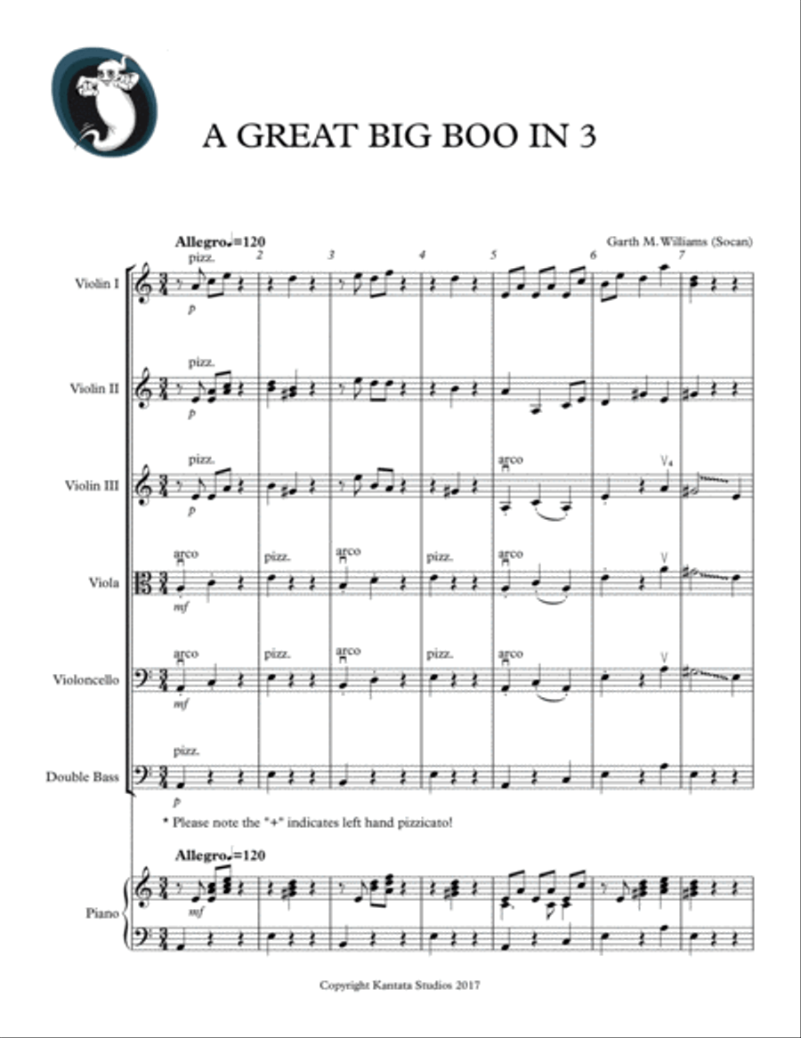 A GREAT BIG BOO IN 3 FOR STRING ORCHESTRA image number null