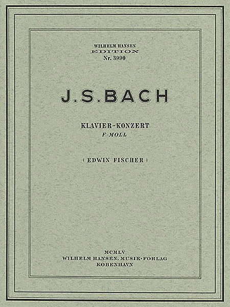 JS Bach: Piano Concerto In F Minor (Two Pianos)