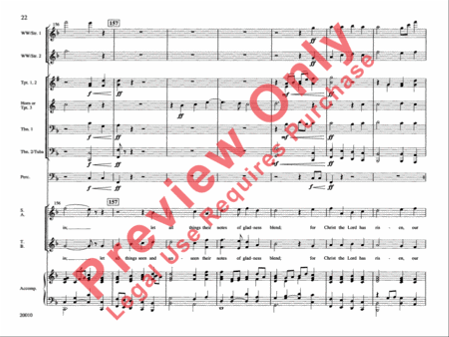He Is Risen! Choir scores gallery preview page 23