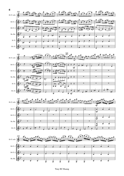 Concerto for E flat Clarinet, After Recorder Concerto in C, RV443 image number null