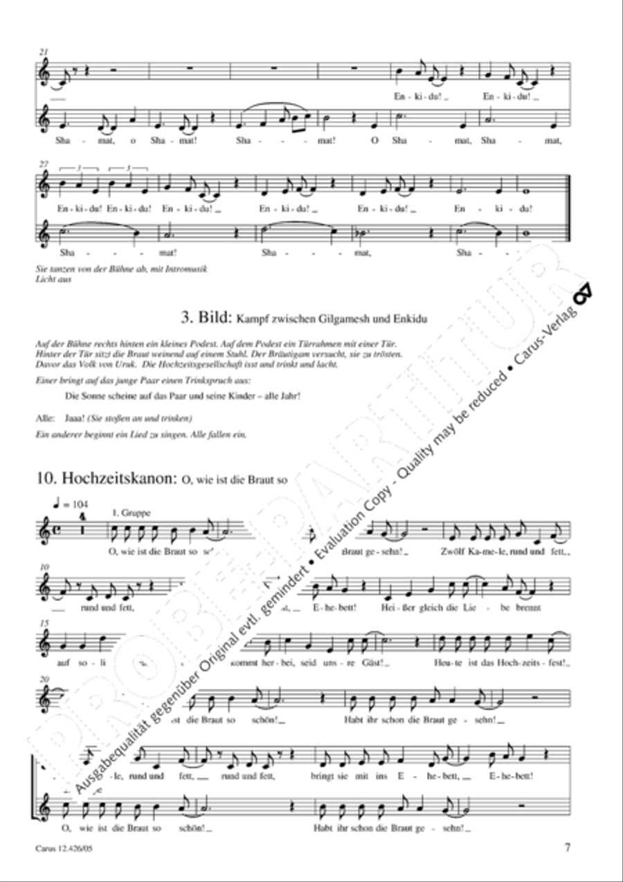 Gilgamesh - Konig von Uruk 3-Part scores gallery preview page 8