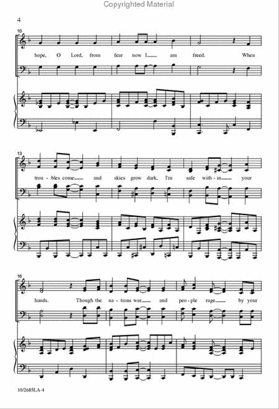 You Are My Light 4-Part scores gallery preview page 3