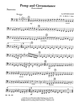 Book cover for Pomp and Circumstance, Op. 39, No. 1 (Processional): Bassoon