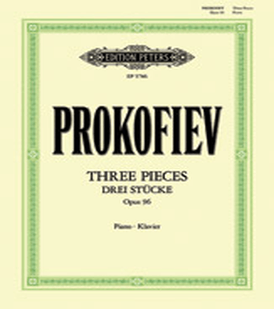 Three Pieces for Piano Op. 96 (1941/42) Piano Solo scores gallery preview page 1