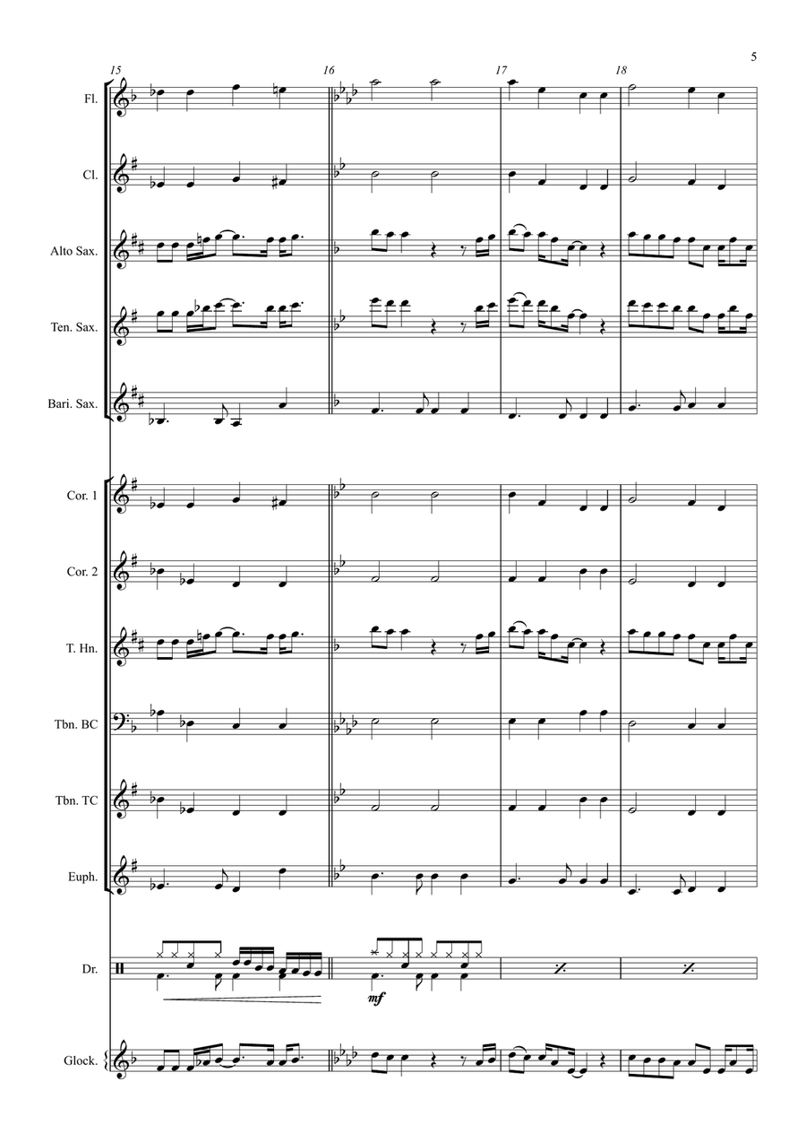Electricity from the Broadway Musical BILLY ELLIOT Electricity from the Broadway Musical BILLY ELLIOT Large Ensemble scores gallery preview page 5