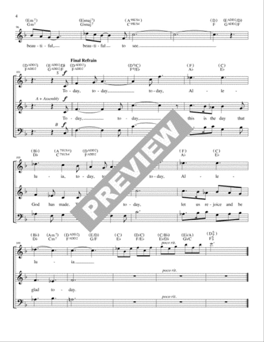 Psalm 118: Today - Guitar edition Guitar scores gallery preview page 4