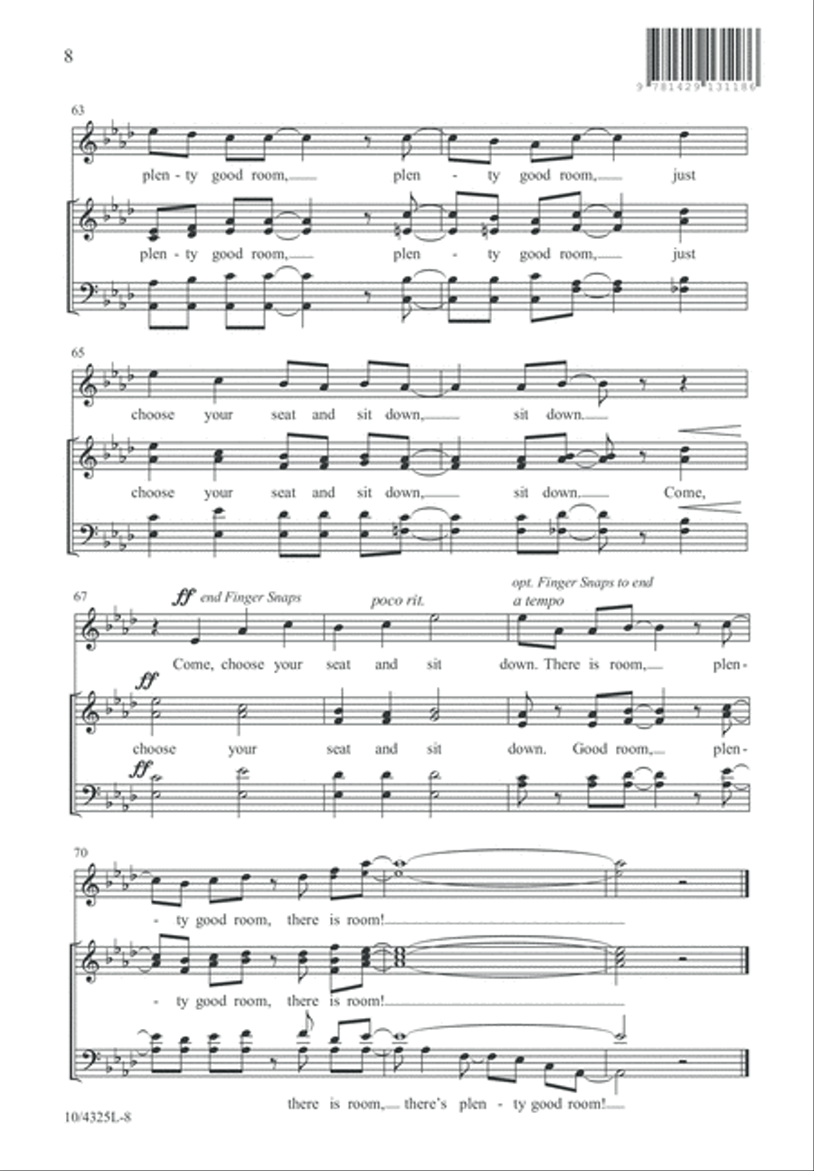Plenty Good Room 4-Part scores gallery preview page 8