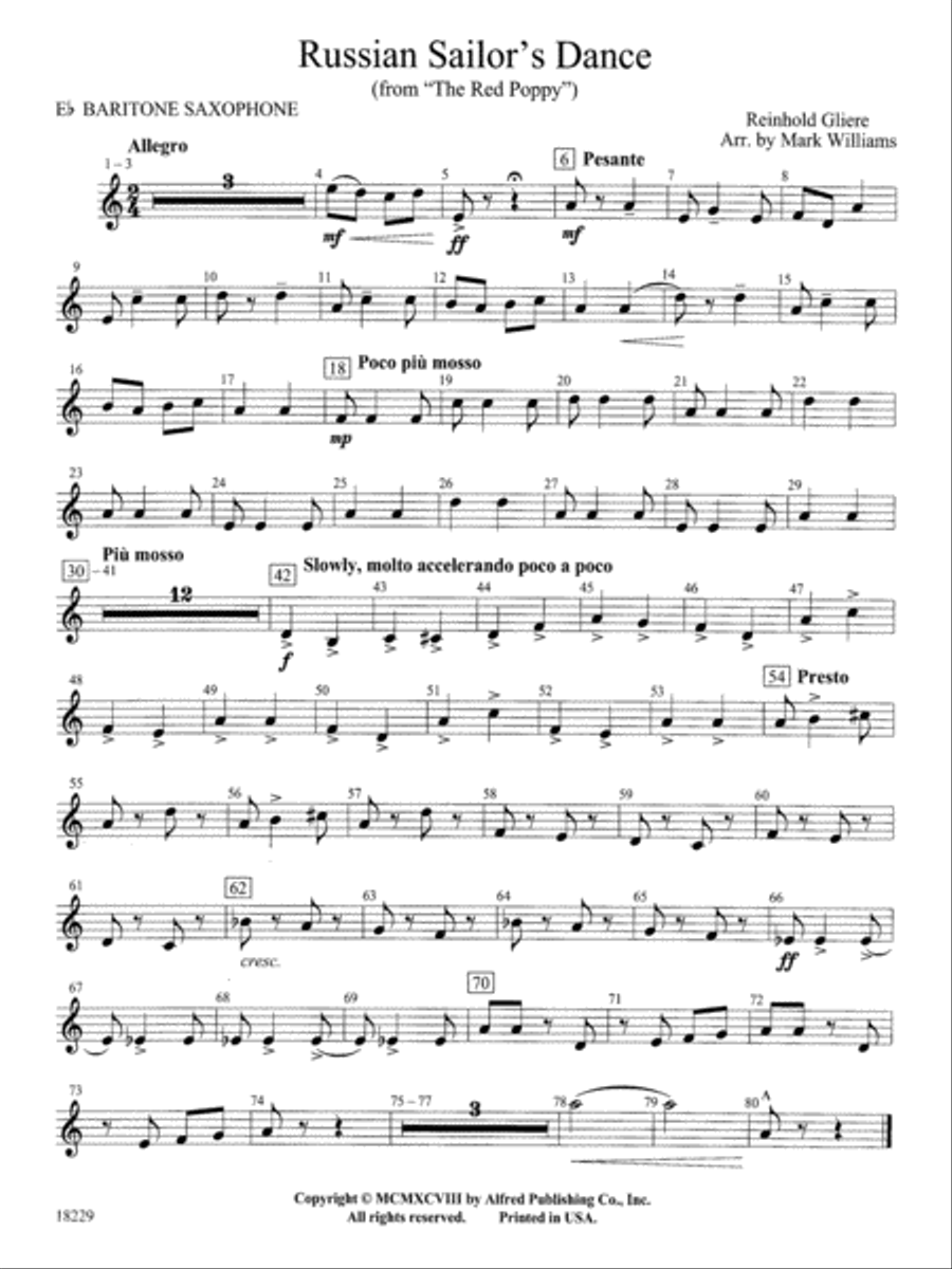 Russian Sailor's Dance (from 