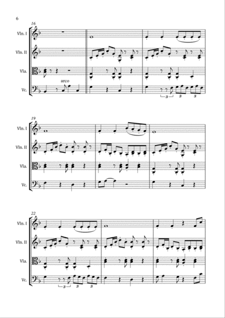 Rare String Quartet scores gallery preview page 6