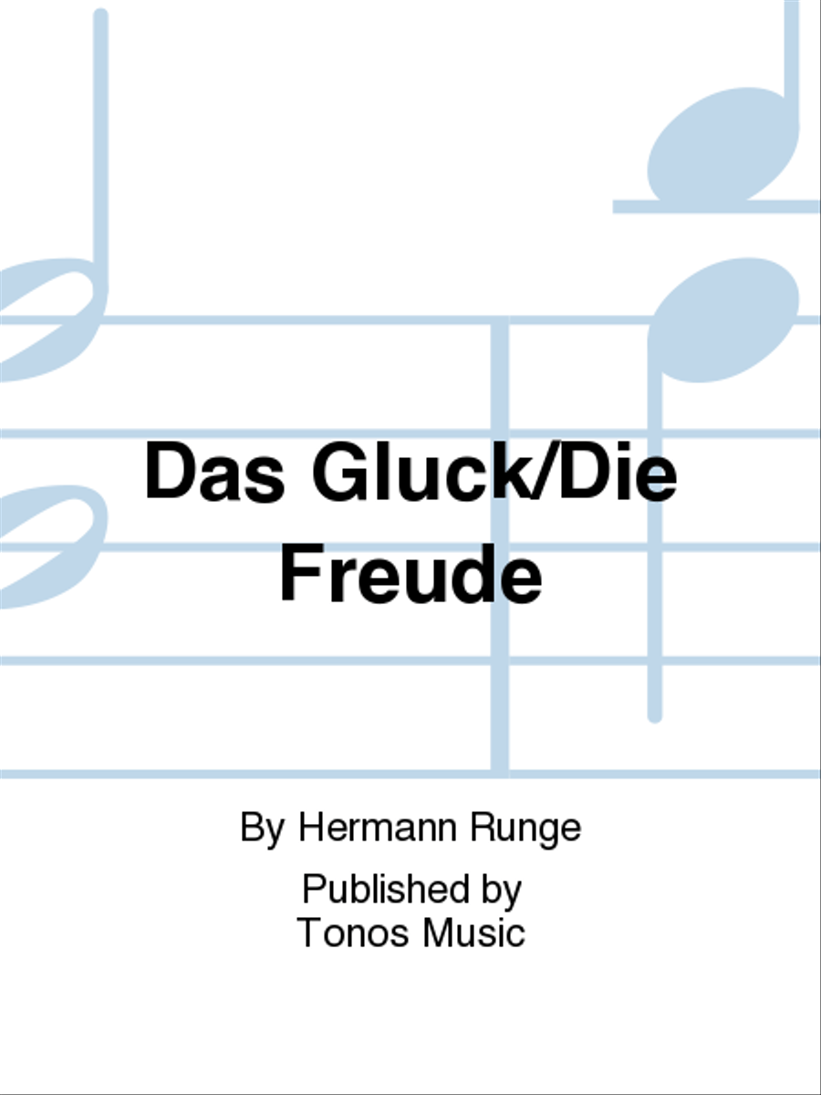 Das Gluck/Die Freude 4-Part scores gallery preview page 1