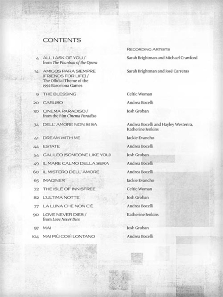 Classical Crossover for Singers Voice scores gallery preview page 3