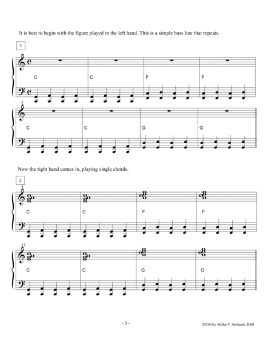 Got the Blues, complete piano blues method Piano Method scores gallery preview page 3