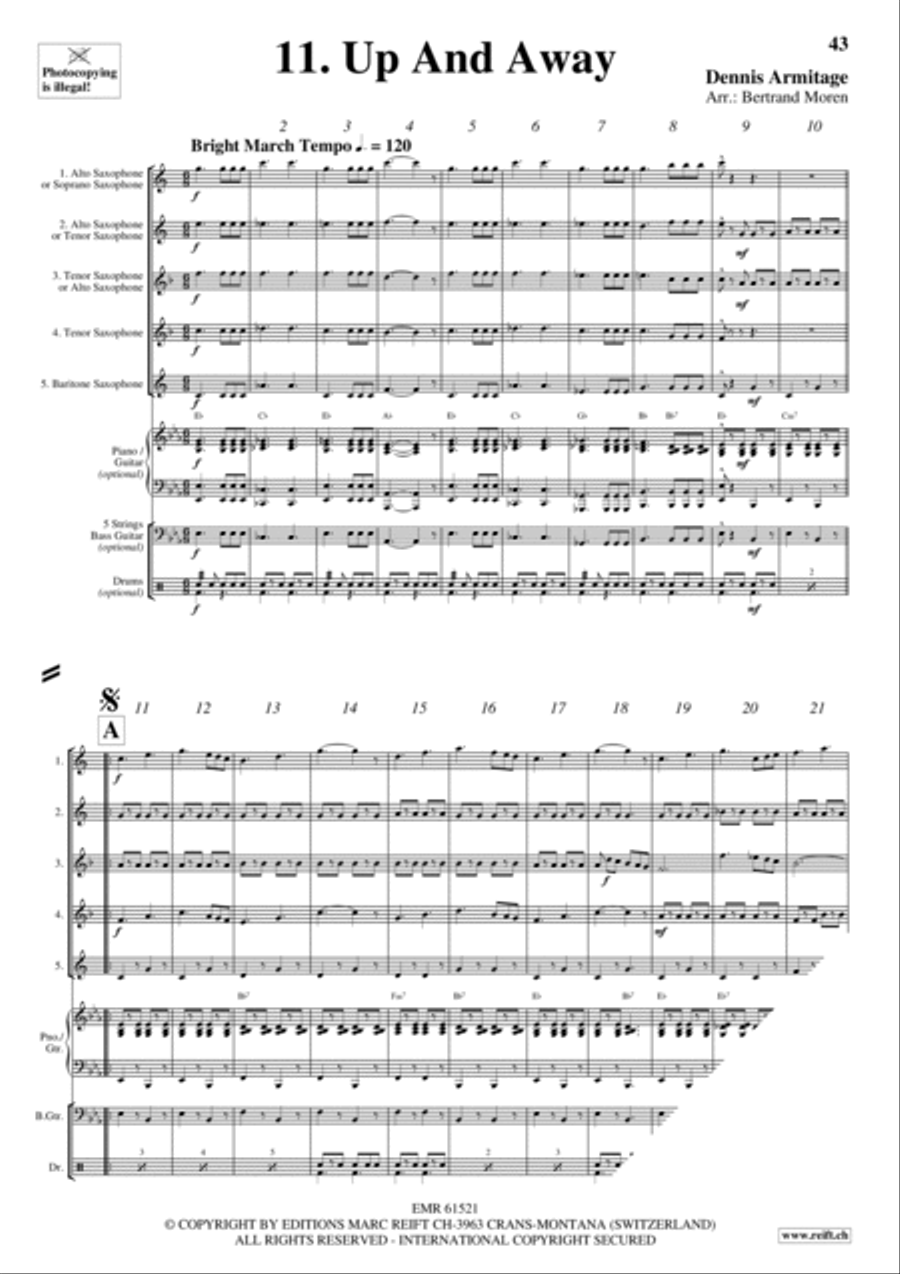Beer Party Saxophone Quintet scores gallery preview page 13