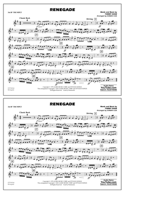 Renegade (arr. Ishbah Cox) - 3rd Bb Trumpet