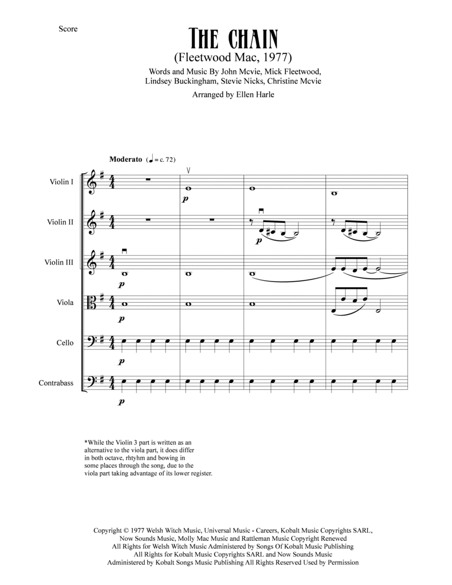 The Chain String Orchestra scores gallery preview page 1