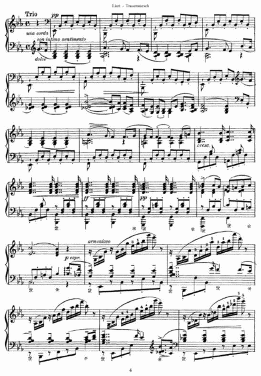 Franz Liszt - Trauermarsch Op. 40, No. 5 (by Schubert)