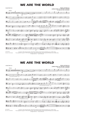 Book cover for We Are The World - Baritone B.C.