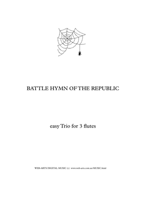 BATTLE HYMN of the Republic easy Trio for 3 flutes