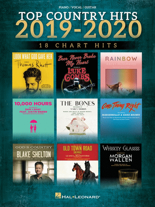 Book cover for Top Country Hits of 2019-2020