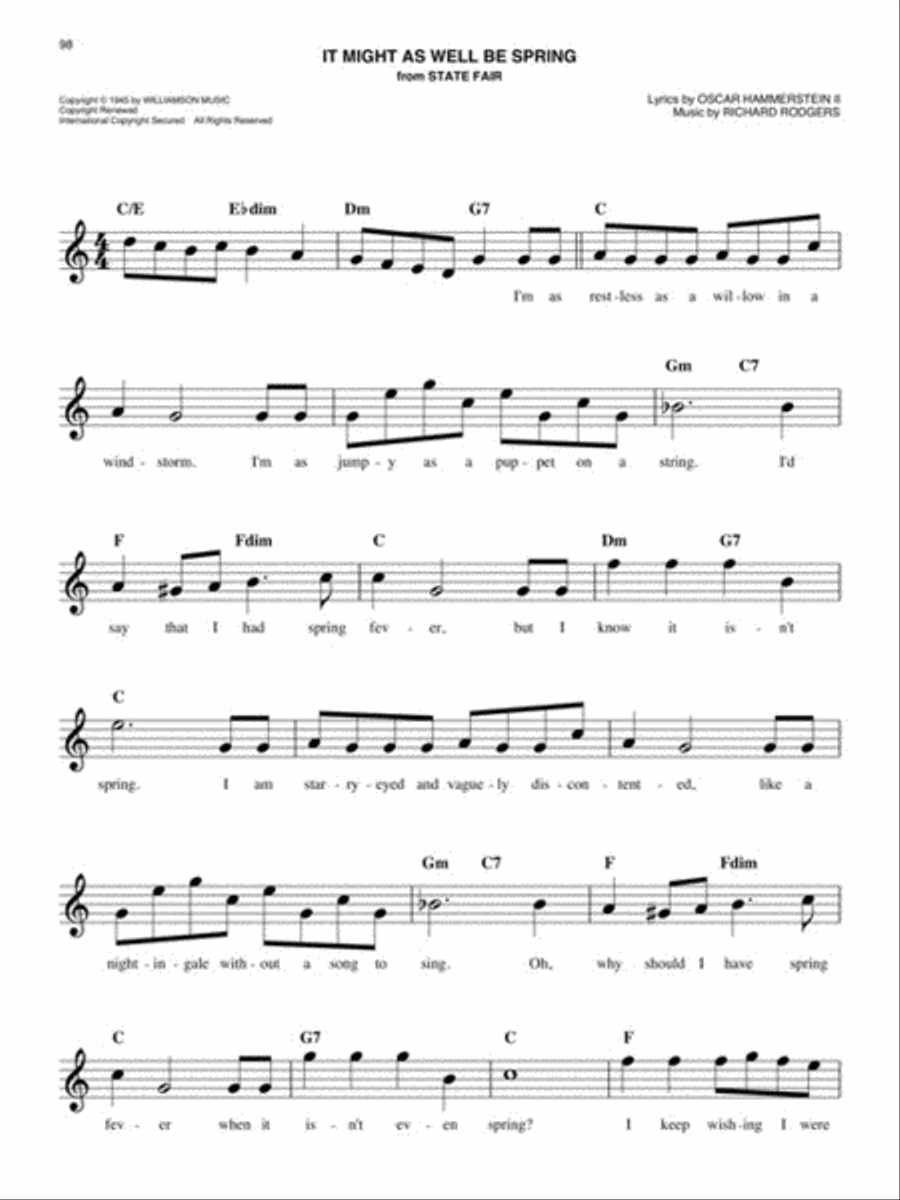 The Easy Fake Book Piano scores gallery preview page 5
