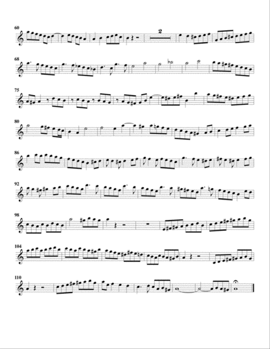Sonata K.93 (fugue) (arrangement for 4 recorders) Recorder scores gallery preview page 5