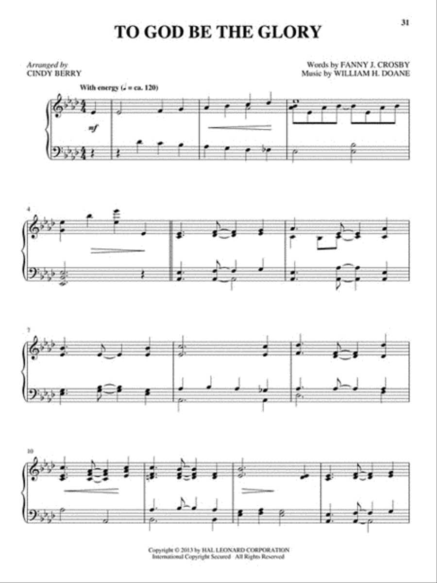 Blessed Assurance Piano Solo scores gallery preview page 7