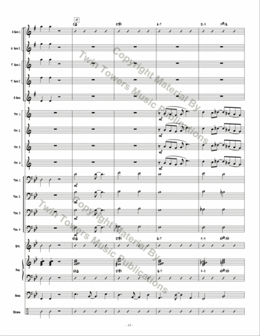 Skyline Bossa Jazz Ensemble scores gallery preview page 14