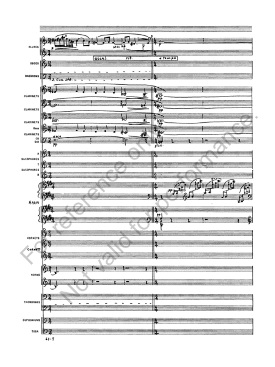 Prelude to the Afternoon of a Faun Concert Band scores gallery preview page 9