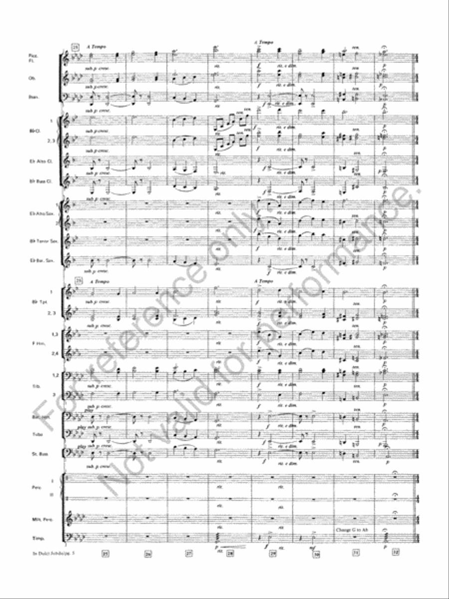 Symphonic Variations On 'In Dulci Jubilo' Concert Band scores gallery preview page 6