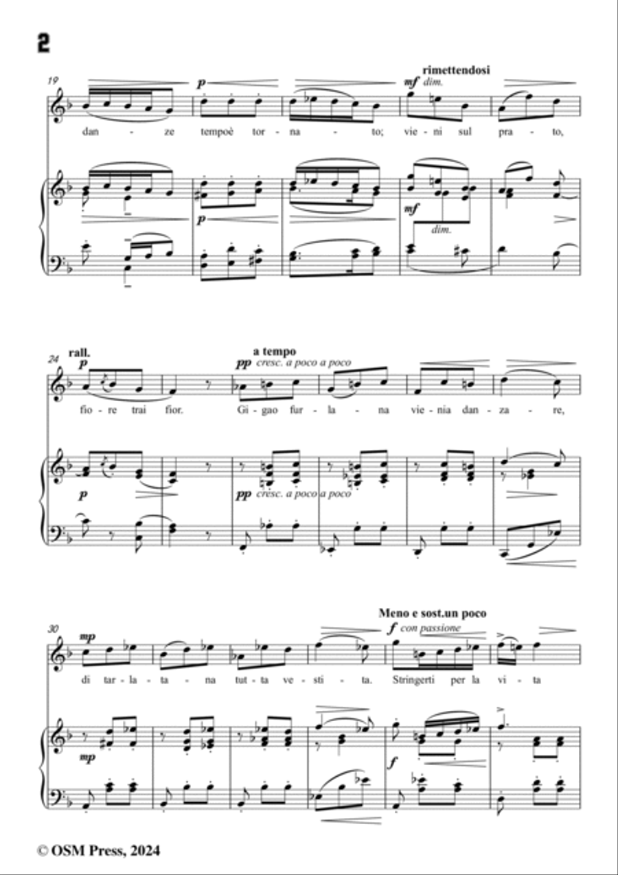 Donaudy-Or Che Le Redole,from 36 Arie di Stile Antico,in F Major Voice scores gallery preview page 4