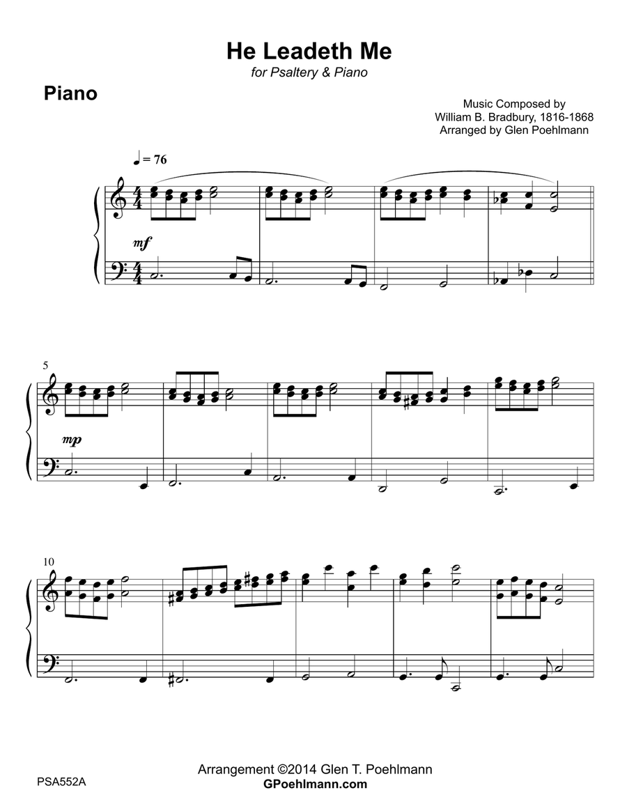 THREE HYMNS FOR THE PSALTERY - Psaltery with Piano Accompaniment Alto Recorder scores gallery preview page 5