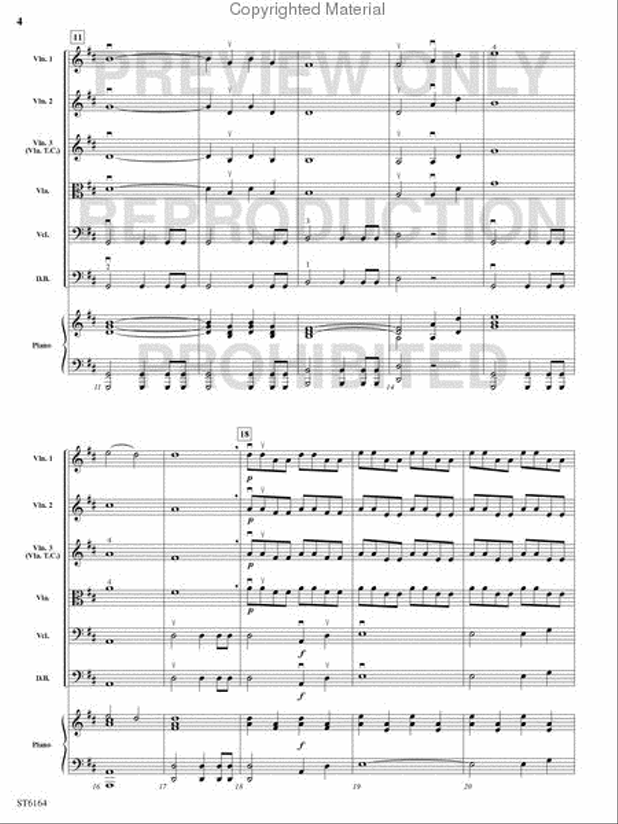 Honor and Glory String Orchestra scores gallery preview page 3
