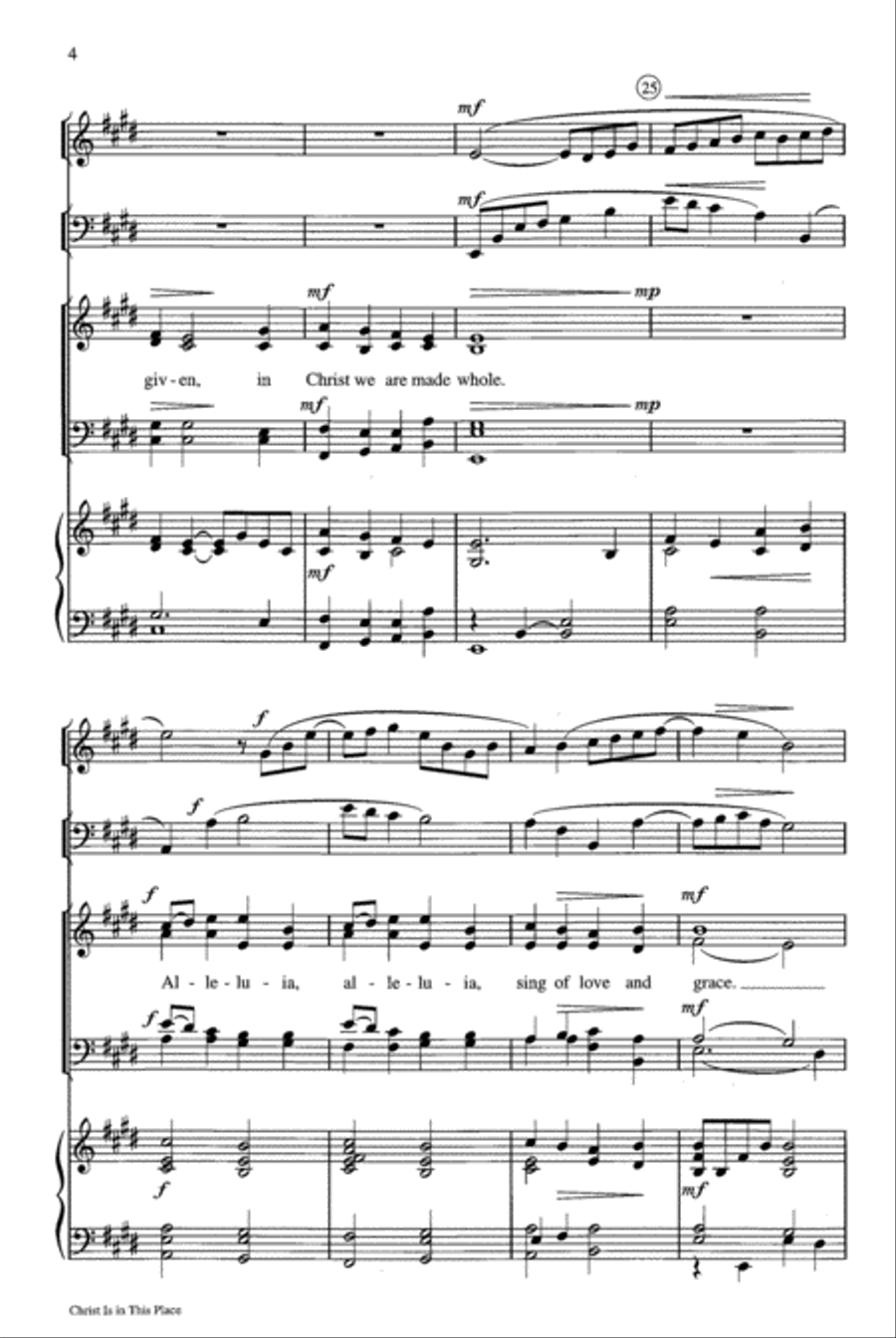 Christ Is in this Place Christ Is in this Place 4-Part scores gallery preview page 4