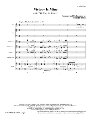 Victory Is Mine (with "Victory In Jesus") - Full Score
