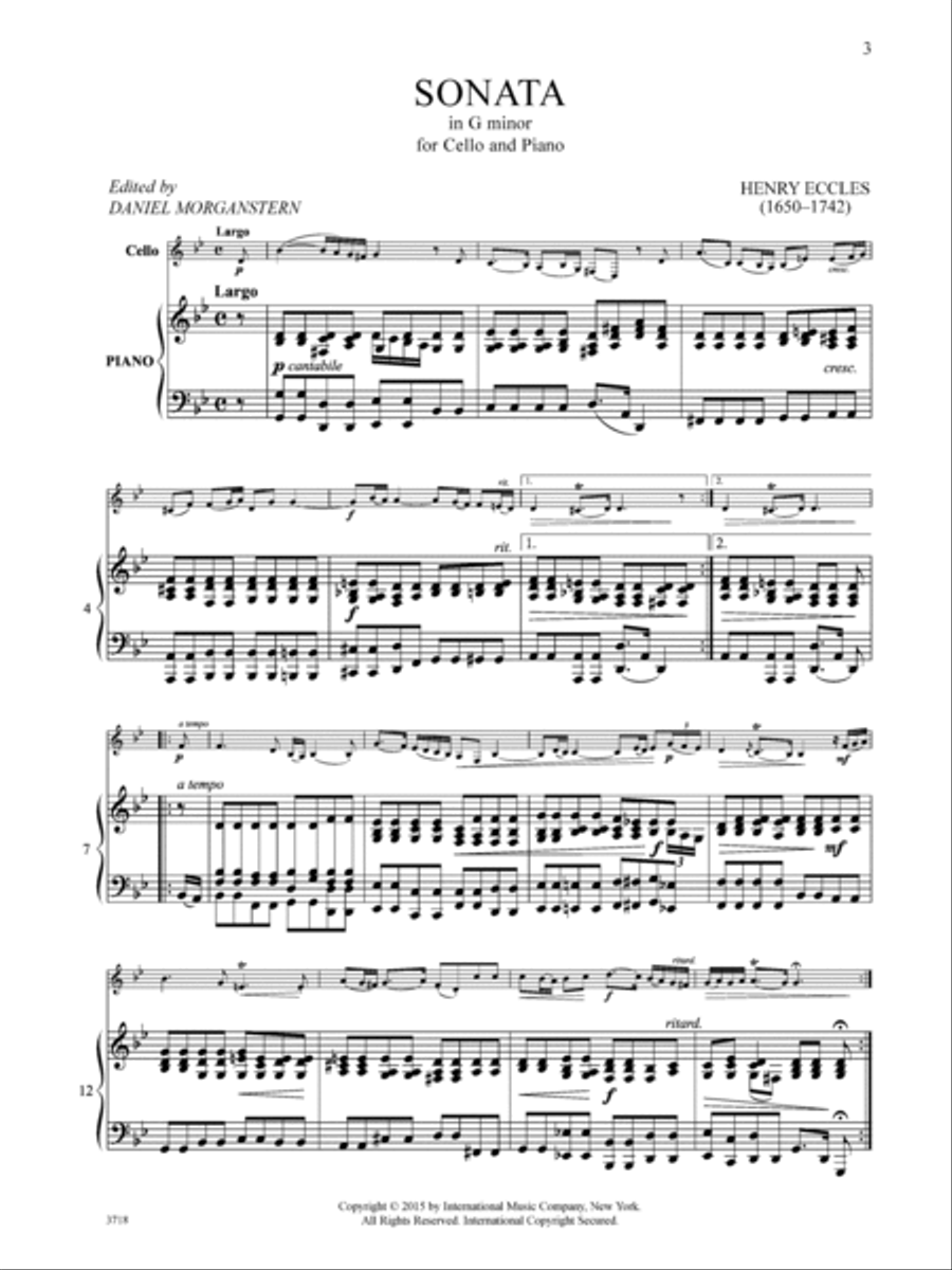Sonata In G Minor Piano Accompaniment scores gallery preview page 2