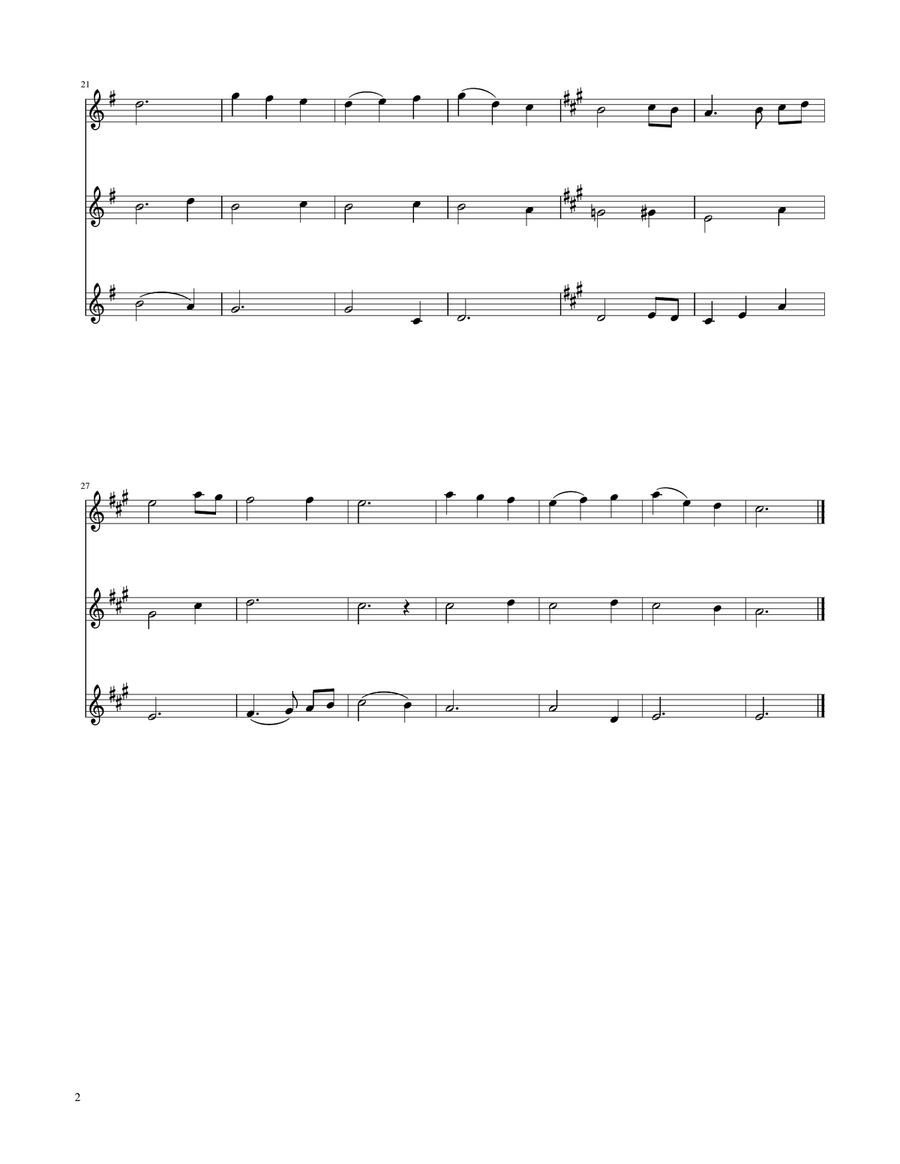 The First Noel - Trumpet Trio Trumpet Trio scores gallery preview page 2